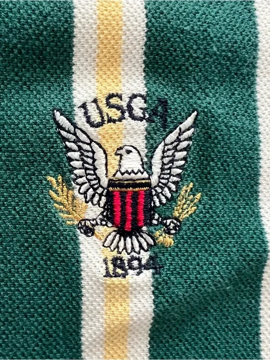 Vintage 90s Cutter & Buck USGA Striped Polo Shirt - Picture 5 of 10